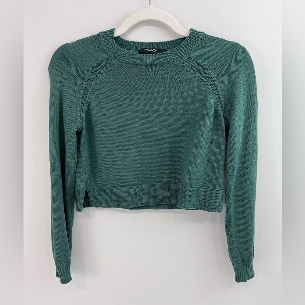 Max Mara Sage 100% Cotton Sphinx Sweater Size Small